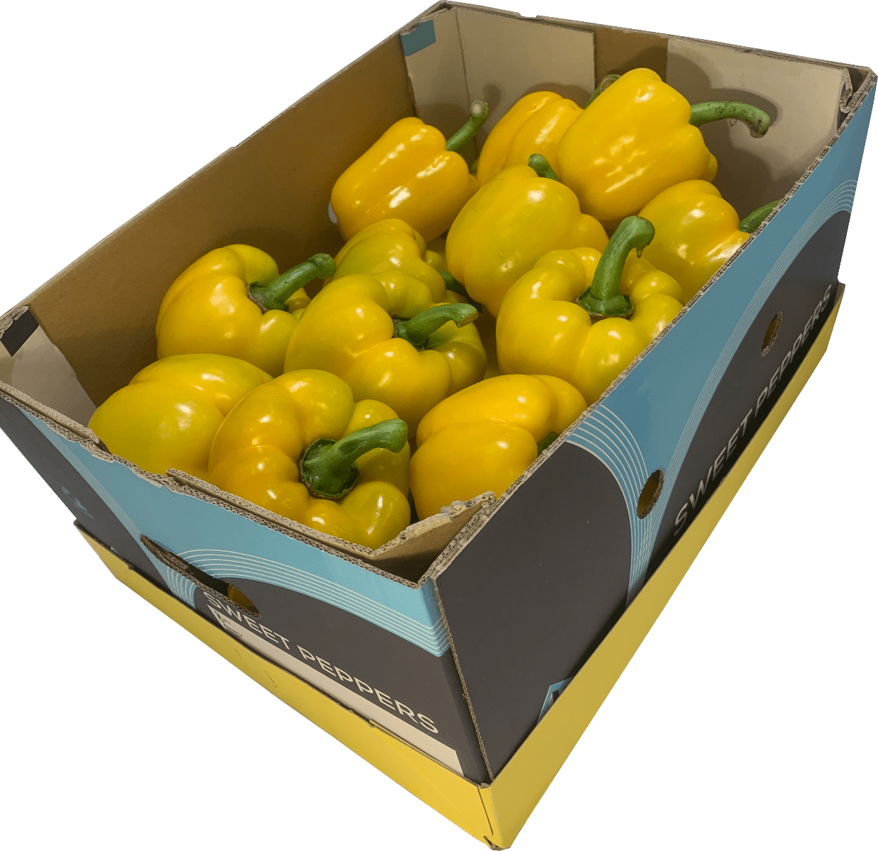 Yellow Pepper Box - 5kg - Bar Fruit Delivery