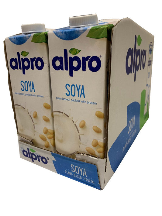Alpro Soya Milk Case - 8 x 1 Litre Per Case - Bar Fruit Delivery
