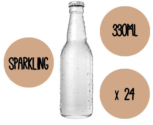 Spring Sparkling Water Glass (24 x 330ml) - Bar Fruit Delivery